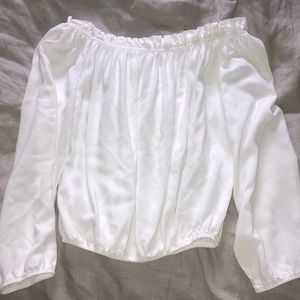 off the shoulder crop top